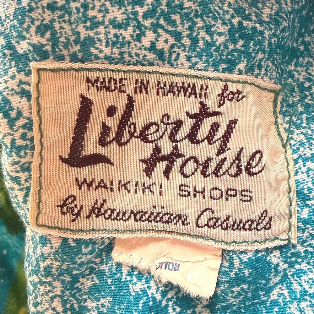 Vintage Womens (S) LIBERTY HOUSE 60s Dress Maxi Hawaii Tropical Sheath Cheongsam - Picture 10 of 10
